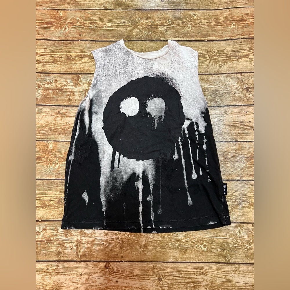 NWOT NUNUNU melting mask sleeveless shirt UNISEX Size 8-9 & 4-5 - Picture 5 of 8